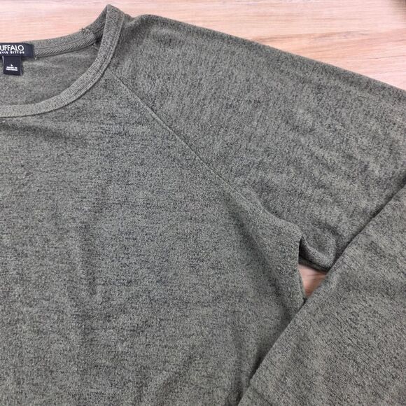 💇‍♀️Buffalo Olive Green Lightweight Long Sleeve Sweater Large - Picture 9 of 14